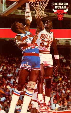 1985 Chicago Bulls Michael Jordan Dunk Art